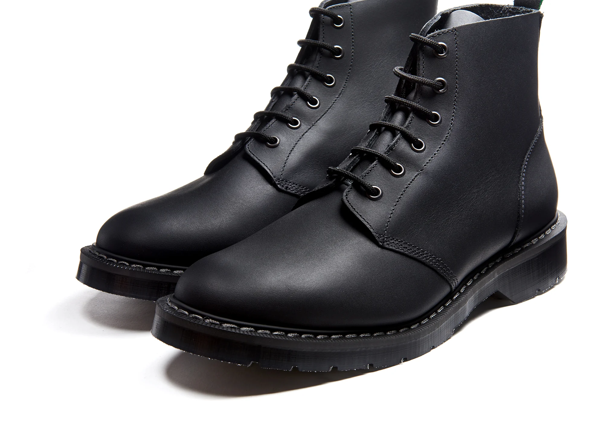 Black Greasy 6 Eye Astronaut Boot - Image 3